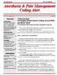Anesthesia & Pain Management Coding